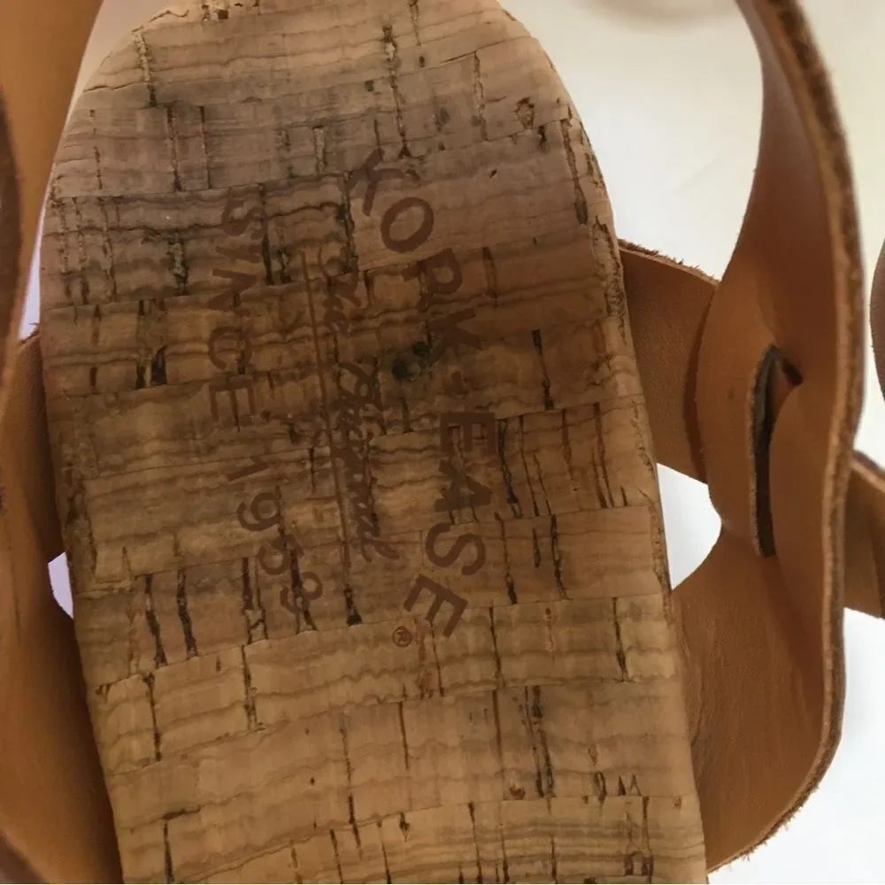 KORK‎ EASE AVA 2.0 TAN LEATHER CORK WEDGES - Picture 3 of 7